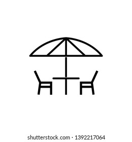 restaurant table icon vector illustration - vector
