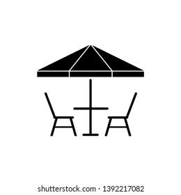 restaurant table icon vector illustration - vector