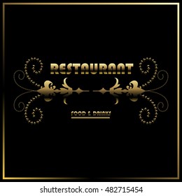 Restaurant tag. Vector illustration