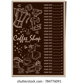 restaurant template design hand drawing graphic 