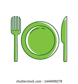 restaurant template icon, eat design elements