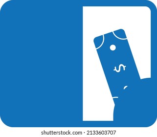 Sugerencia de menú iconos azul vector