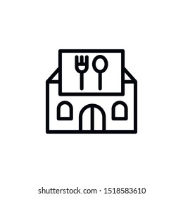 Restaurant, travel  icon. Element of travel icon. Thin line icon