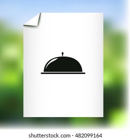 Restaurant tray icon