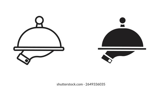 Restaurant Tray icon Design Illustrations. editable web icons