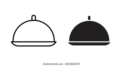 ícone da bandeja do restaurante Design do logotipo Modelo de vetor Ilustração