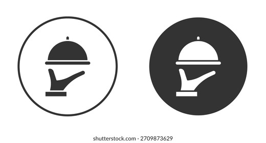 Restaurante ícone da bandeja assina pacote. Símbolos vetoriais para designs de gráficos