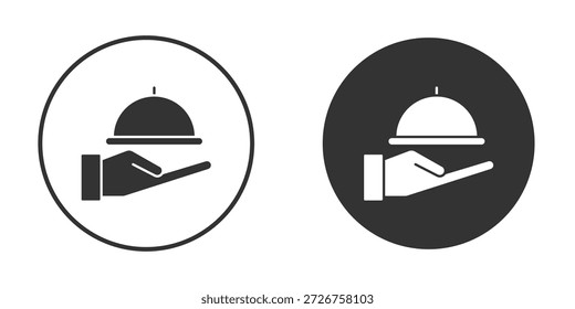 Restaurante Bandeja ícone silhueta forma gráfico simples simples clipart símbolos