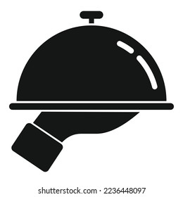 Restaurant tray icon simple vector. Food dinner. Fast cafeteria