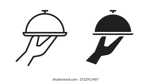 Restaurante Ícone da bandeja para web e app. ilustração vetorial eps
