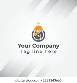 Restaurant unique logo icon design