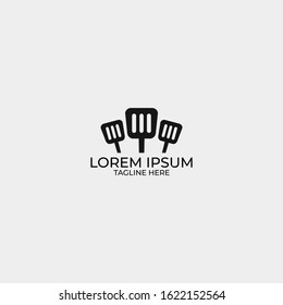 Restaurant "utensil" logo template vector, clean food logo.