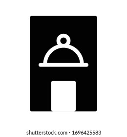 restaurant vector glyph flat icon 