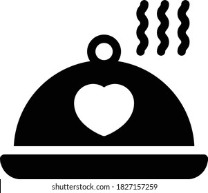 restaurant vector glyph flat icon 