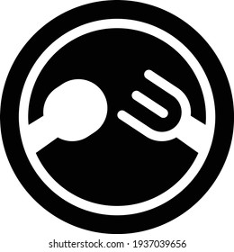 restaurant vector glyph flat icon