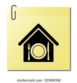 restaurant - vector icon