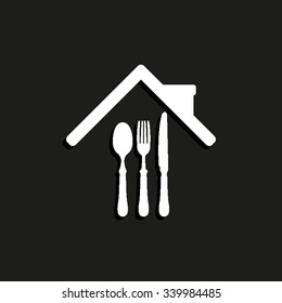 restaurant - vector icon