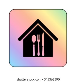 restaurant - vector icon