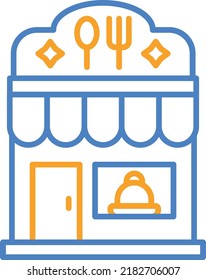 Restaurant-Vektorsymbol. Kann für Druck-, Mobil- und Web-Anwendungen verwendet werden.