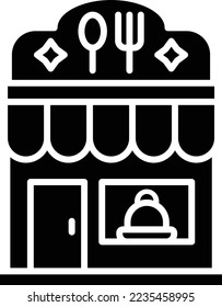 Restaurant-Vektorsymbol. Kann für Druck-, Mobil- und Web-Anwendungen verwendet werden.
