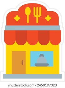Icono del Vector del restaurante. Se puede utilizar para la impresión, aplicaciones móviles y de Web.