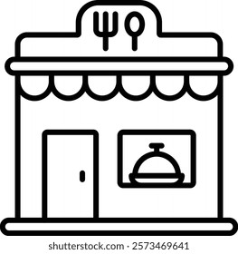 Restaurant vector icon. Can be used for printing, mobile and web applications.