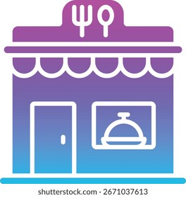 Icono de Vector de restaurante. Se puede utilizar para aplicaciones de impresión, móviles y de Web.