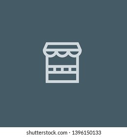 Restaurant vector icon. Restaurant concept stroke symbol design. Thin graphic elements vector illustration, outline pattern for your web site design, logo, UI. EPS 10.