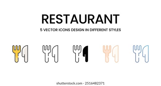 Restaurant vector icon ready to use vector illustration