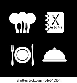 restaurant vector icon set