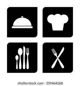 restaurant  vector icon set