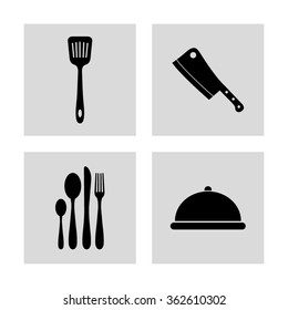 restaurant vector  icon set