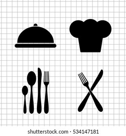 restaurant vector  icon set