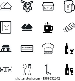 restaurant vector icon set such as: outdoor, furniture, reserve, seafood, dish, smoked, hot, cup, sushi, tasting, service, pork, unhealthy, idea, tasty, nobody, italian, beer, decor, froth, fattening