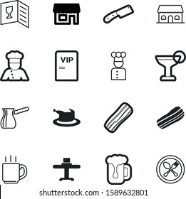 restaurant vector icon set such as: summer, lager, menu, eat, entrance, open, zone, liquid, leg, elements, web, diner, airport, cocktail, group, turkish, storefront, scotch, barrier, retail, retro