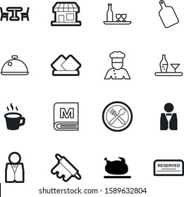 restaurant vector icon set such as: city, window, morning, retail, dome, christmas, dishware, element, clean, espresso, refreshment, market, hot, parasol, cut, roller, reservation, cappuccino, steel