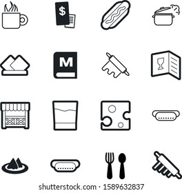 restaurant vector icon set such as: banquet, house, product, airport, account, pergola, steel, summer, snack, parmesan, milk, ticket, cutlery, steam, lid, list, cheese, mocha, icons, fork