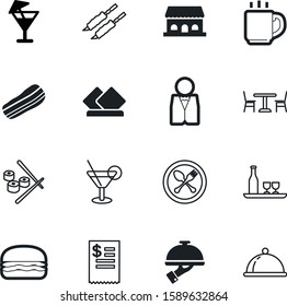 restaurant vector icon set such as: parasol, cheese, chair, morning, payment, butler, lamb, crispy, espresso, man, turkey, door, graphic, color, work, grill, architecture, sushi, account, tea, slice