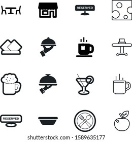 restaurant vector icon set such as: pint, graphic, building, holder, cheese, city, color, dessert, fill, product, retail, web, draught, open, art, dairy, spoon, natural, napkin, cold, decaf, vitamin