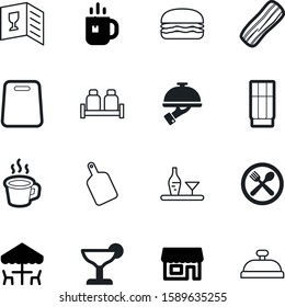 restaurant vector icon set such as: grocery, bread, cheese, town, decor, delicious, burger, gourmet, icons, commerce, italian, nature, window, caffeine, hand, storefront, airport, summer, building