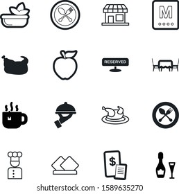 restaurant vector icon set such as: supermarket, napkins, ticket, hand, shop, store, holder, cooker, alcohol, reserved, start, check, vitamin, payment, red, bowl, hat, breakfast, commerce, cloth