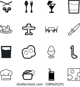 restaurant vector icon set such as: happy, grilled, saucepan, hat, pan, yolk, chair, clothing, decoration, asian, handle, eggs, delicatessen, diner, chicken, dinning, lid, cooker, dishware, steam