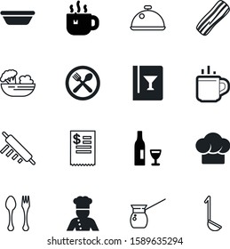 restaurant vector icon set such as: steel, champagne, bottle, tea, fattening, smoked, pot, check, morning, shape, creative, list, mocha, payment, platter, supermarket, tasty, bill, wineglass, green
