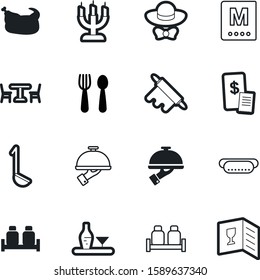 restaurant vector icon set such as: check, wedding, shape, total, supermarket, one, suit, american, handle, christmas, steel, ticket, code, list, rolling, healthy, fill, champagne, billing, wax, dog