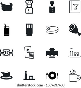 restaurant vector icon set such as: purchase, account, italian, decoration, sirloin, tenderloin, buy, job, cashier, fill, ticket, supermarket, check, cutlery, art, nobody, steak, list, tray, idea