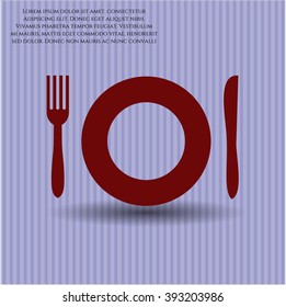 Restaurant vector icon or symbol