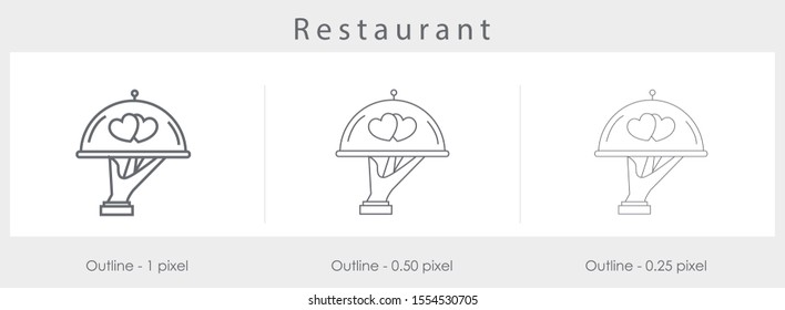 
Restaurant vector icon symbol illustration