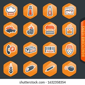 Restaurant vector icons for user interface design