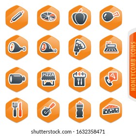 Restaurant vector icons for user interface design