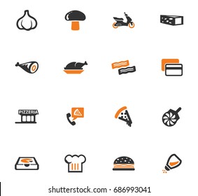 Restaurant vector icons for user interface design